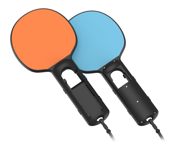 YAXO Uchwyt do Joy-Con TENNIS SET do NS/NS2 Inferno Orange&Hydro - 1354244 - zdjęcie